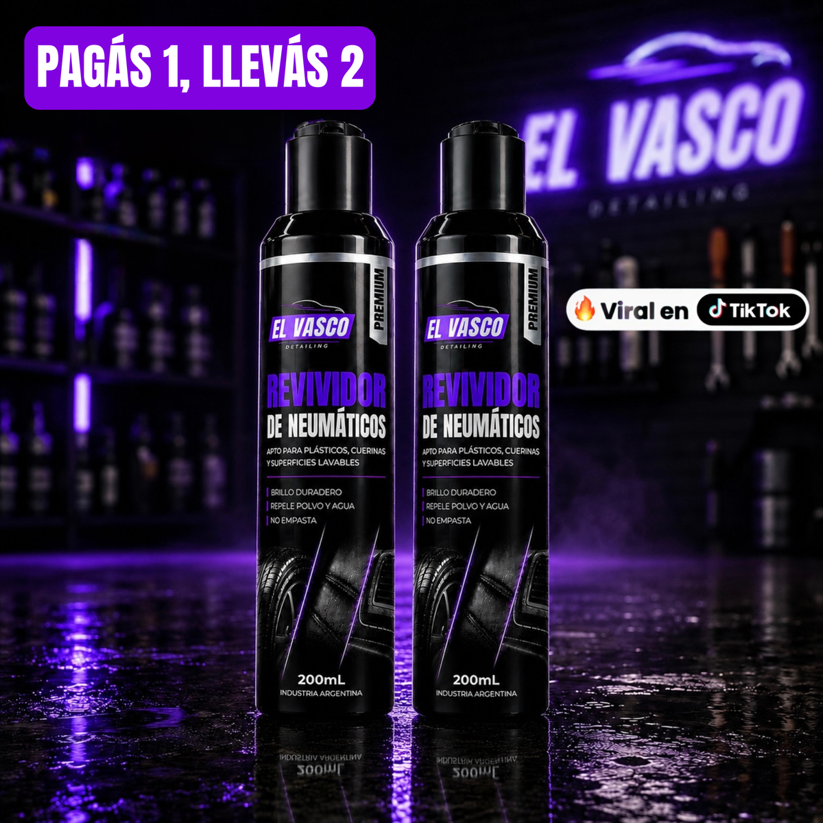 2x1 Revividor de Neumáticos PREMIUM