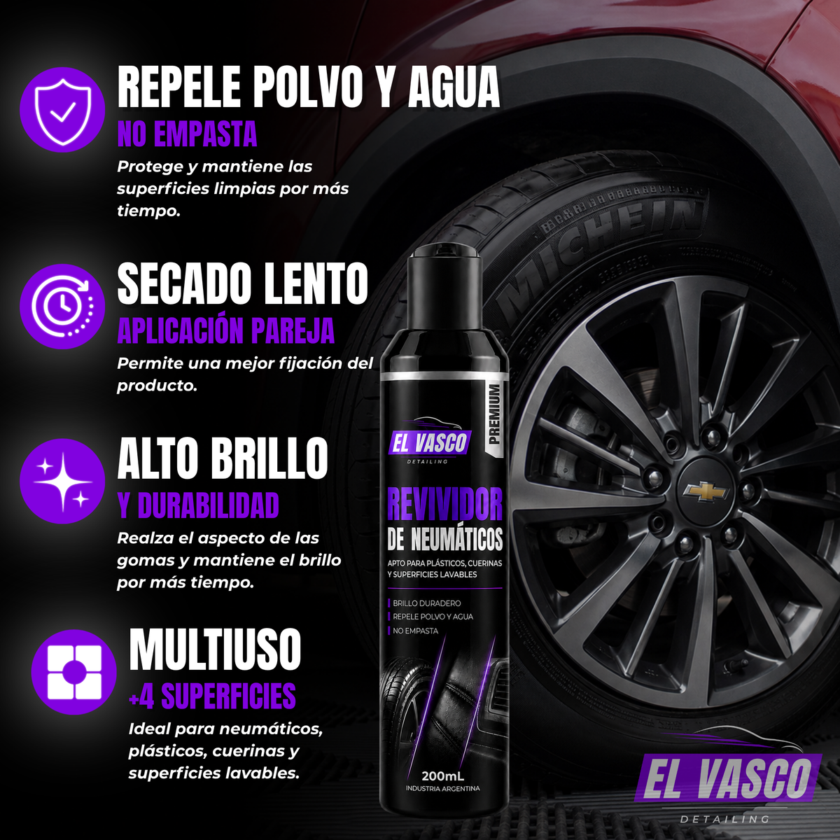 2x1 Revividor de Neumáticos PREMIUM